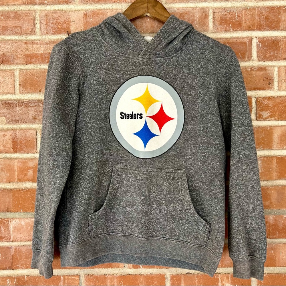 Steelers Gray Boys Hoodie